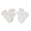 Deluxe White Nylon Santa Gloves Costume