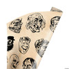 Trick Or Treat Studios Chamber Of Horros Vintage Monster Masks Wrapping Paper |