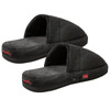 Actionheat Aa Battery Comfortable Weather Proof Heated Black Slippers