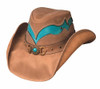 NEW Bullhide Hats 4018Ct Cascade Range Medium Camel/Turquoise Cowboy Hat