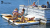 Island Hopper Elite Class Patio Dock 15′ Floating Platform With Pump & Soft Ladder
