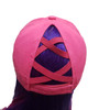 New Nica Crisscross Ponytail Hat Blaze Pink In One Size