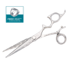Sharkfin Shears Damascus Steel Right Handed Super Swivel 6.25" Scissors