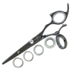 Sharkfin Shears Professional Plus Right Handed Swivel BLACK 6.25" Scissors