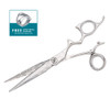 Sharkfin Damascus Right Handed Swivel 7.0" Shears With Super Swivel Attachment