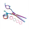 Sharkfin Professional Left Handed Rainbow Super Swivel 40T Blender Scissor