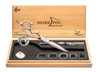 Sharkfin Shears Left Handed Damascus Steel Super Swivel 5.5" Scissors
