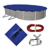 Blue Wave WC934-4 Above-Ground 15 Year Winter Cover For 18' x 34' Oval Pool