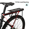 Rockbros Rustproof 165Lbs Capacity Universal Fit Bike Cargo Rack Black