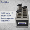 New Pro Ears Benchmaster Double Stack 9Mm Mag Rack-12 Magazine Weapon Rack 12
