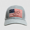 True Timber Americana Flag Mesh Back Hat Baseball Cap Heather Gray/White