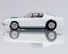 HRP Afx Racing 1965 Shelby Mustang Gt350 White/Blue Ho Slot Car Set