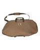Banded Silhouette Spacious Side-Loading Design Field Khaki Satchel Bag
