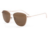 New Sundog Lorine Gold Frame / Brown FM Lens Sunglasses