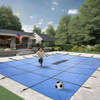 FreeTime Fun 16-Yr 15 x 30 Rect Safety Cover Blue Solid w/ Drain