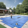 FreeTime Fun 16-Yr 20 x 40 Rect Safety Cover Blue Solid w/ Drain