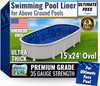 FreeTime Fun OG Ultimate Foxx 15'x24' Oval 52" Deep Std Bead Liner Azure Peak