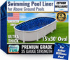 FreeTime Fun OG EW/JW 15'x30' Oval 48" Deep Liner Azure Peak
