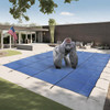 FreeTime Fun 16-Yr 16'x32' Rect. Safety Cover w/ 4'x8' CES Blue Mesh