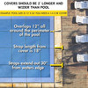 FreeTime Fun 16-Yr 15 x 30  Rect Safety Cover Blue Mesh