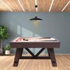 FreeTime Fun 5' Bumper Pool Table + Table Top in Espresso