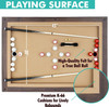 FreeTime Fun 5' Bumper Pool Table + Table Top in Espresso