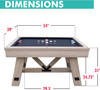 FreeTime Fun 5' Bumper Pool Table Only in Rustic Oak