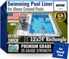 FreeTime Fun OG Kayak 12'x24' Rect 48" Deep Liner Azure Peak