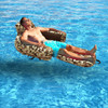FreeTime Fun Desert Camo Lounger Heavy-Duty Nylon Covered Pool Float