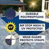 FreeTime Fun 16-Yr 14 x 28 Rect Safety Cover Blue Mesh