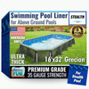 FreeTime Fun OG Stealth/Funtastic 16'x32' Grecian 52" Deep Std Bead Liner Azure Peak