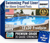 FreeTime Fun OG Radiant 18'x30' Freeform 52" Deep Liner Azure Peak