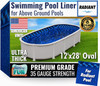 FreeTime Fun OG Radiant 12'x28' Oval 52" Deep Std Bead Liner Azure Peak