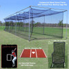 Cimarron Sports Commercial Stand Alone Frame Bundle w/ Green Mat in size 70'x2"