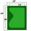 Cimarron Complete Par Saver Putting Green w/ Best Cut Fringe in 15'x19'