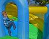 Island Hopper Curved Double Slide Inflatable Bounce House Indoor/Outdoor