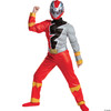 Red Ranger Muscle Costume for Kids, Official Power Rangers Dino Fury Outfit with