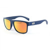 Sundog Swell Polarized Matte Dark Navy Frame Grey Light Orange Mirror Sunglasses