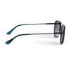 Sundog Pearl TrueBlue Shiny Black Frame w. Grey White Mirror Lens Sunglasses