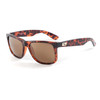 Sundog Ace TrueBlue Matte Brown Tortoise Frame Brown Gold Mirror Sunglasses