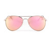 Sundog Sibella TrueBlue Shiny Rose Gold Frame w. Aurora White Mirror Sunglasses