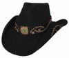 NEW Bullhide Hats 0444Bl Sheila Extra Large Black Cowboy Hat