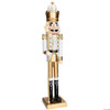 5 Ft. Giant Classic Gold Wood Holiday Nutcracker with Scepter