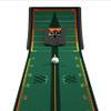 WellPutt Stroke Master 8' Putting Mat With Ball Return Ramp, WellGuide, WellHole