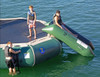 Island Hopper 9' Bounce N Slide Water Trampoline Attachment, Natural Green