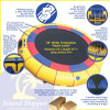 Island Hopper 25' Giant Jump Water Trampoline With Heavy Duty Ladder, Yellow