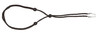 Banded Braided Leather Lanyard Lanyard In Marsh Brown