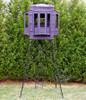 Hughes Hunting Blinds The Intimidator 4'x4' Box Blind & Adjustable 5'-10' Tower