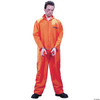 Fun World Men's Got Busted Penitentiary Costume, Orange, One Size Costume