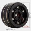 HRP Power Hobby 1.0" Z1 Brass Beadlock Crawler Wheels For 1/24 Axial Scx24
